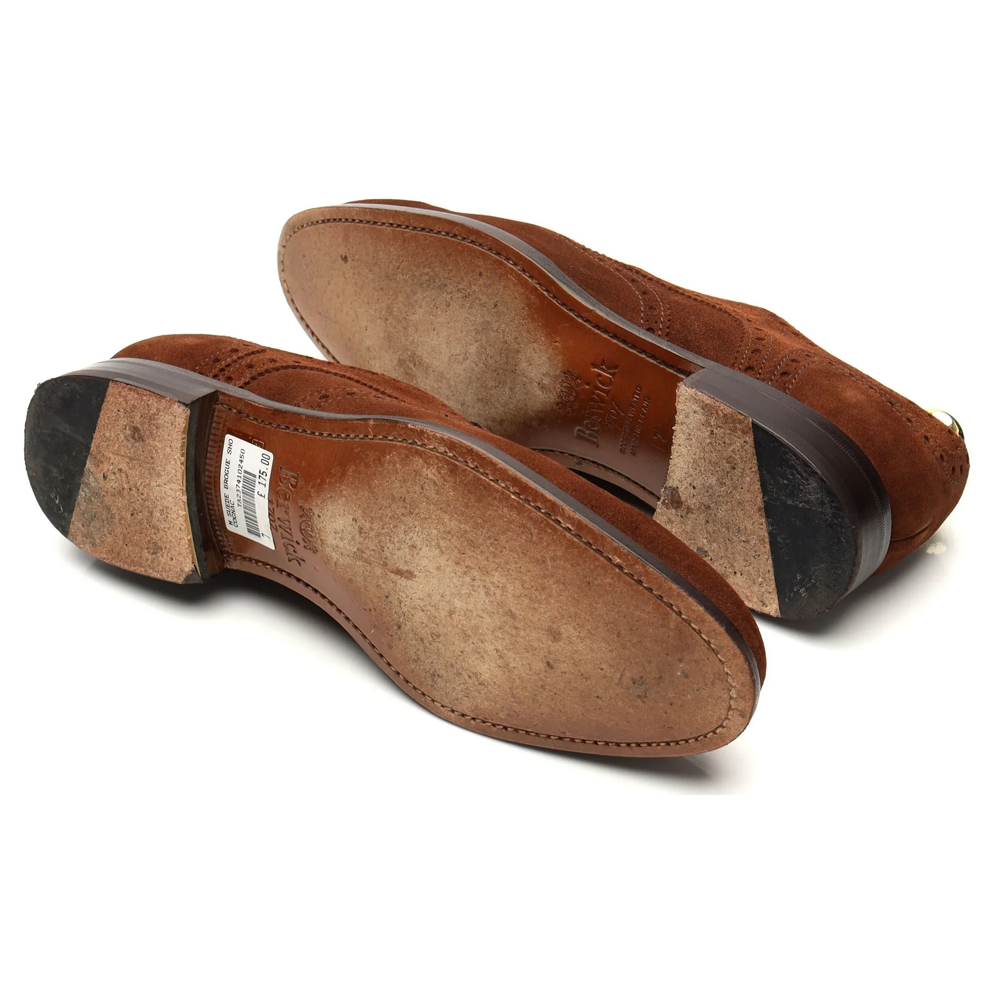 '108970' Brown Suede Derby Brogues UK 7