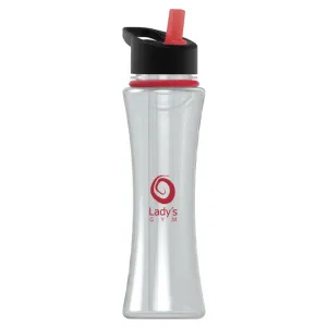 17 oz. Flip Straw Lid & Collar Bottle