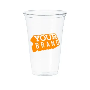 20 oz Custom Printed PET Cold Cups - 1,000/cs - 20 Cases Minimum