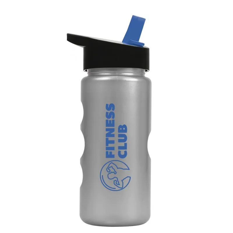 22 oz. Mini Peak Metalike Bottle -Flip Straw H
