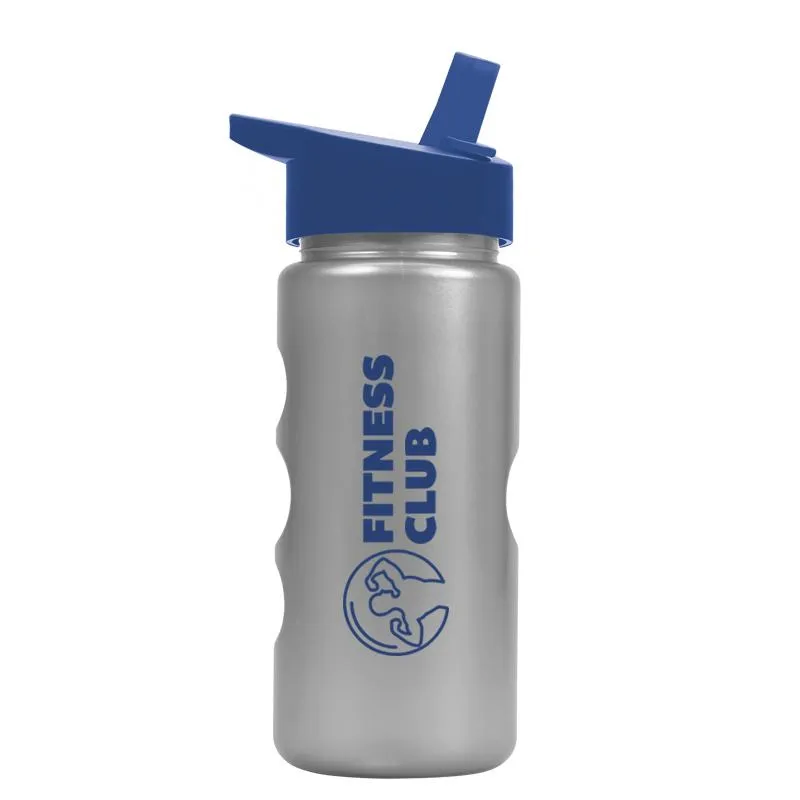 22 oz. Mini Peak Metalike Bottle -Flip Straw H