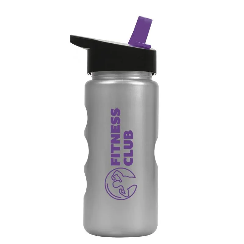 22 oz. Mini Peak Metalike Bottle -Flip Straw H