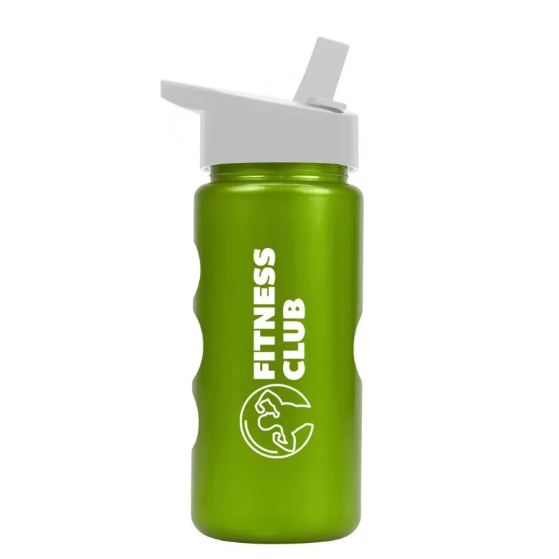 22 oz. Mini Peak Metalike Bottle -Flip Straw H