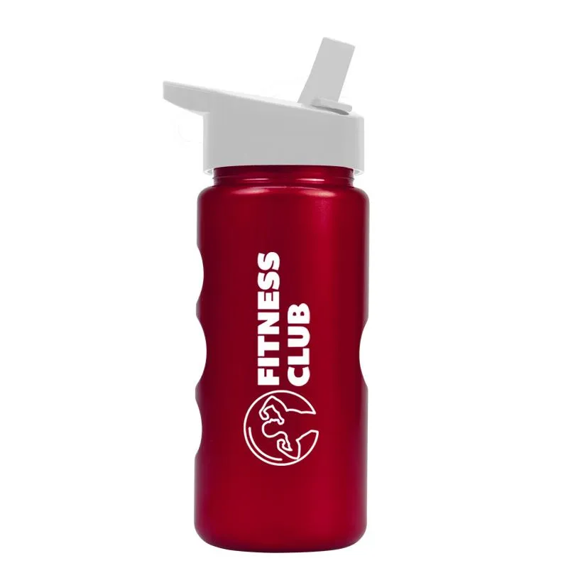22 oz. Mini Peak Metalike Bottle -Flip Straw H