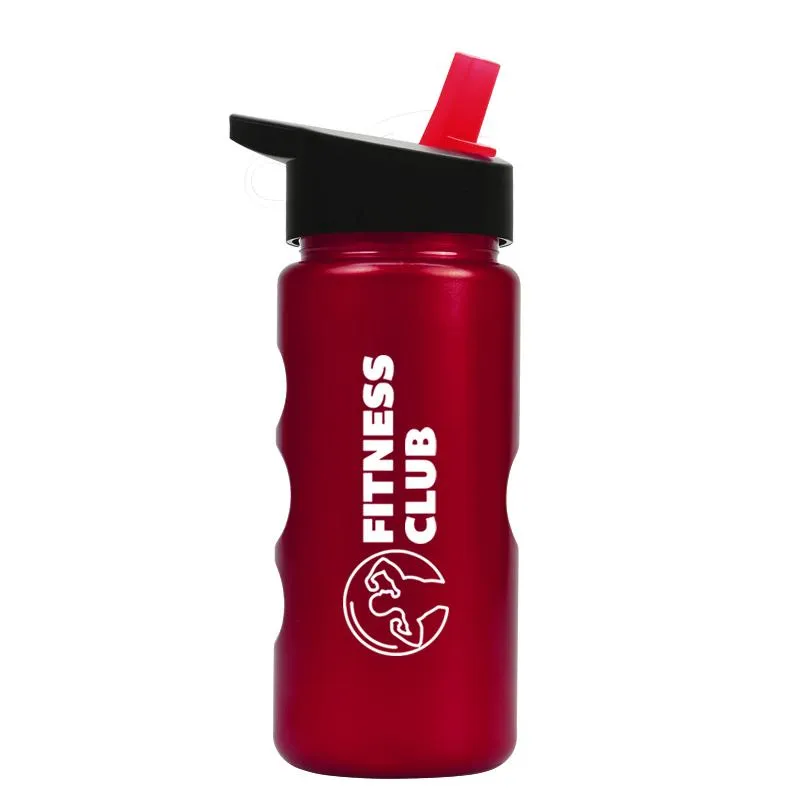 22 oz. Mini Peak Metalike Bottle -Flip Straw H