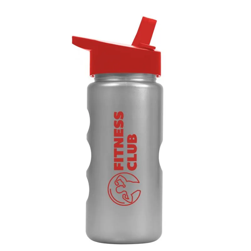 22 oz. Mini Peak Metalike Bottle -Flip Straw H