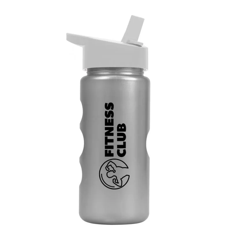 22 oz. Mini Peak Metalike Bottle -Flip Straw H