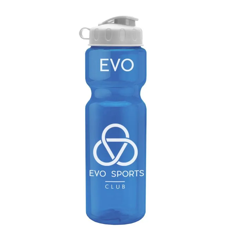 28 oz Champion Transparent Bottle w/ Flip Lid