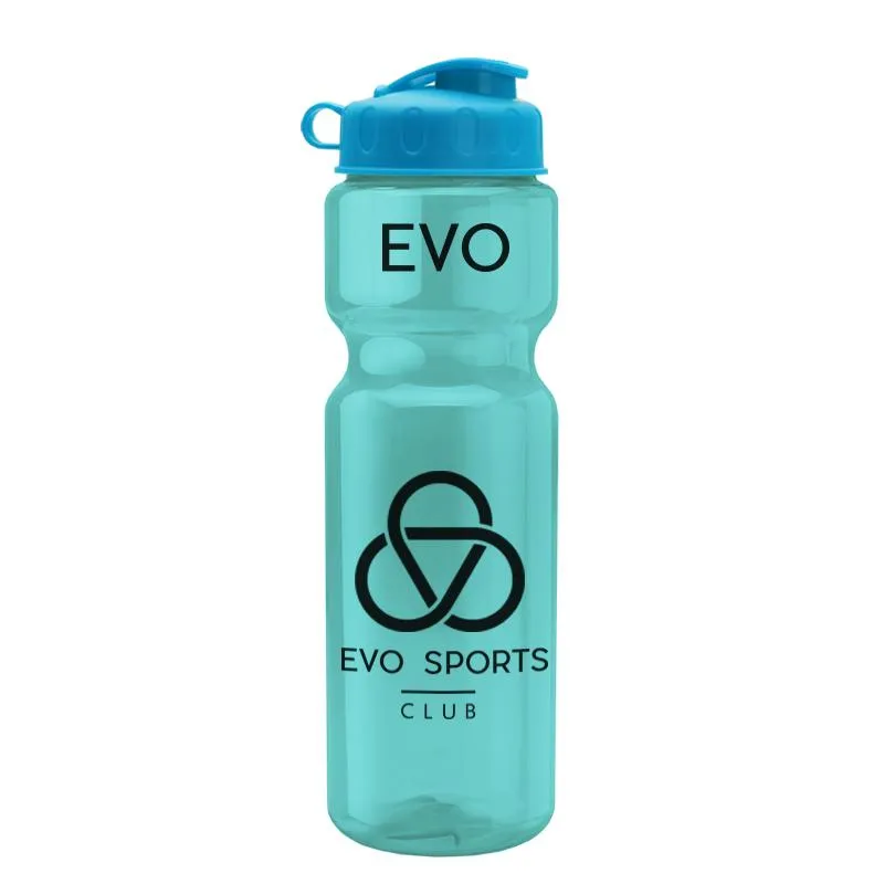28 oz Champion Transparent Bottle w/ Flip Lid