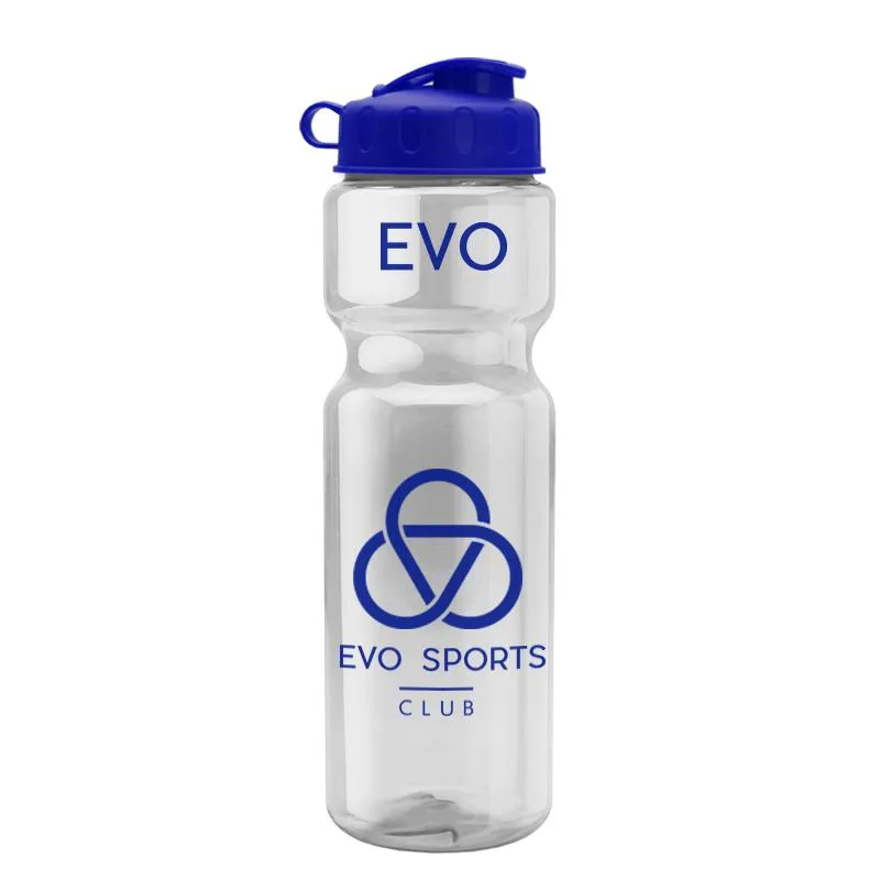 28 oz Champion Transparent Bottle w/ Flip Lid