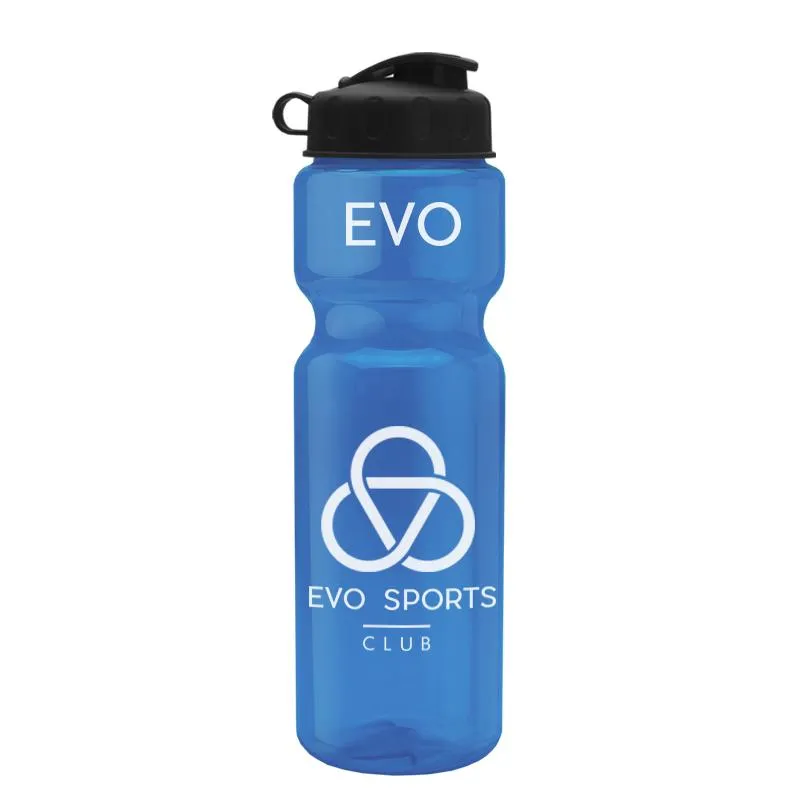 28 oz Champion Transparent Bottle w/ Flip Lid