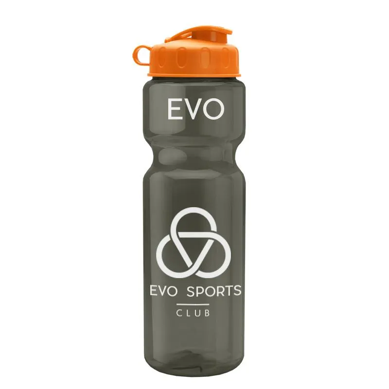 28 oz Champion Transparent Bottle w/ Flip Lid
