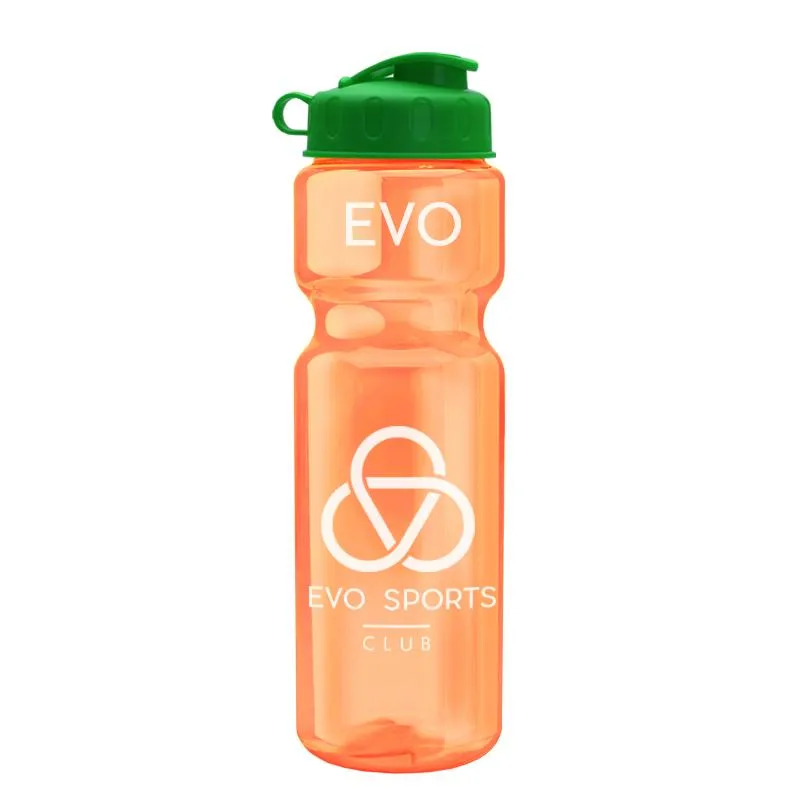28 oz Champion Transparent Bottle w/ Flip Lid