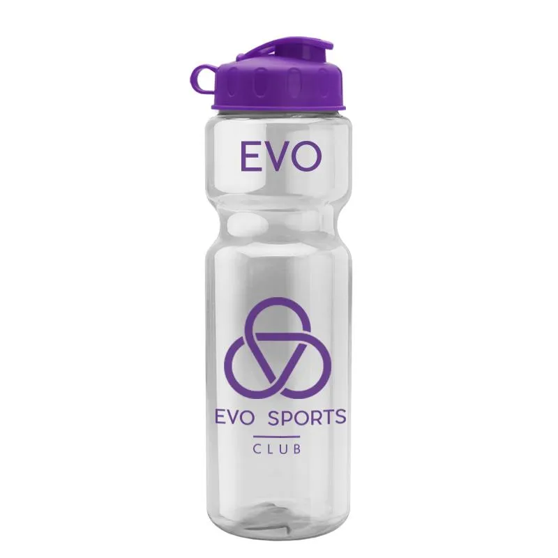 28 oz Champion Transparent Bottle w/ Flip Lid