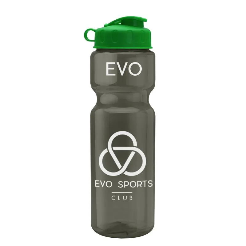 28 oz Champion Transparent Bottle w/ Flip Lid