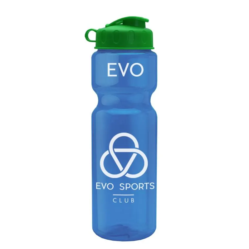 28 oz Champion Transparent Bottle w/ Flip Lid
