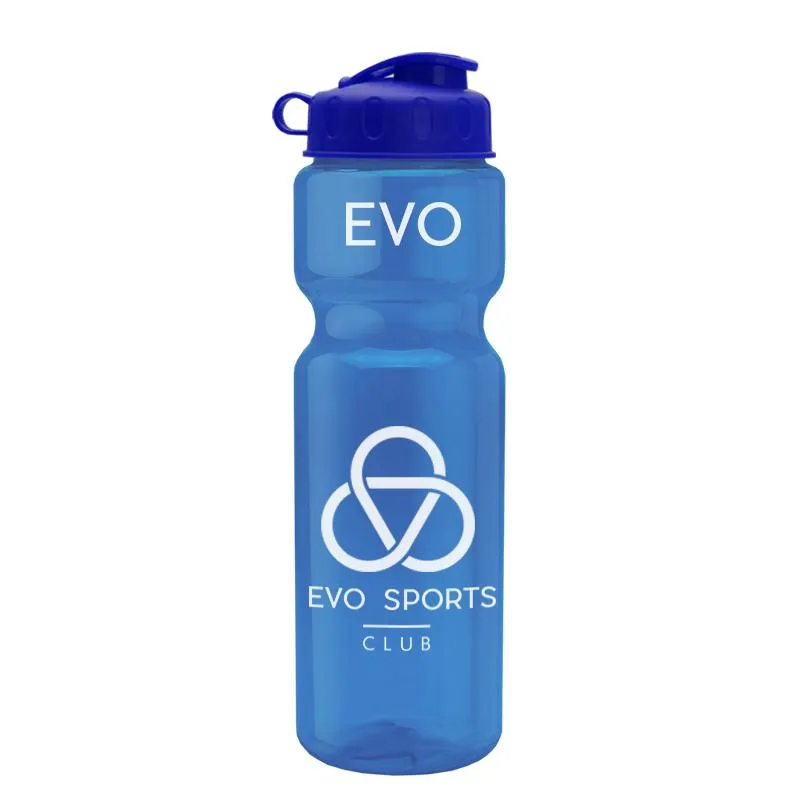 28 oz Champion Transparent Bottle w/ Flip Lid