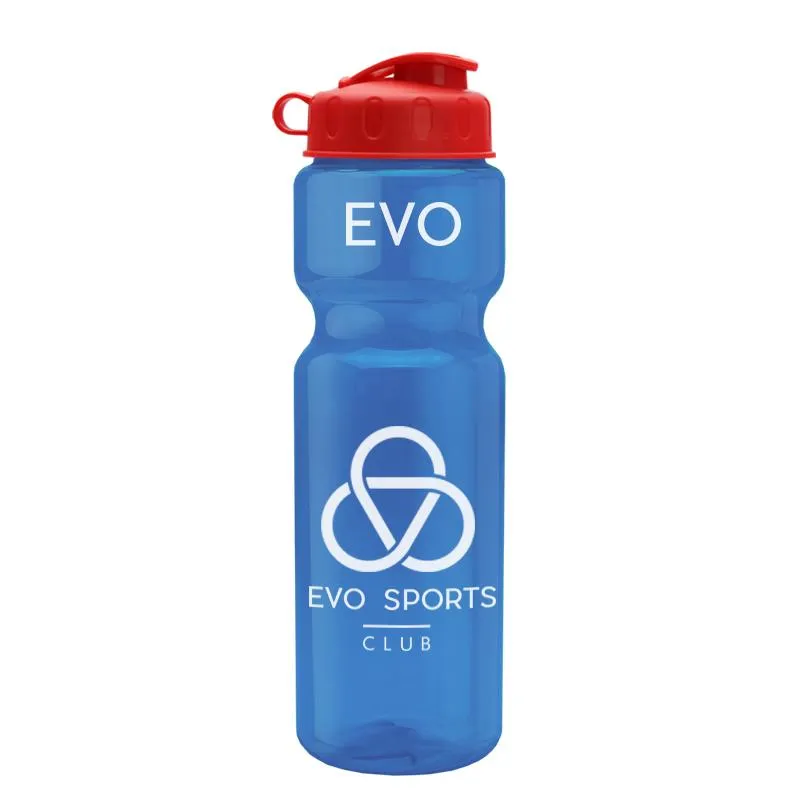 28 oz Champion Transparent Bottle w/ Flip Lid