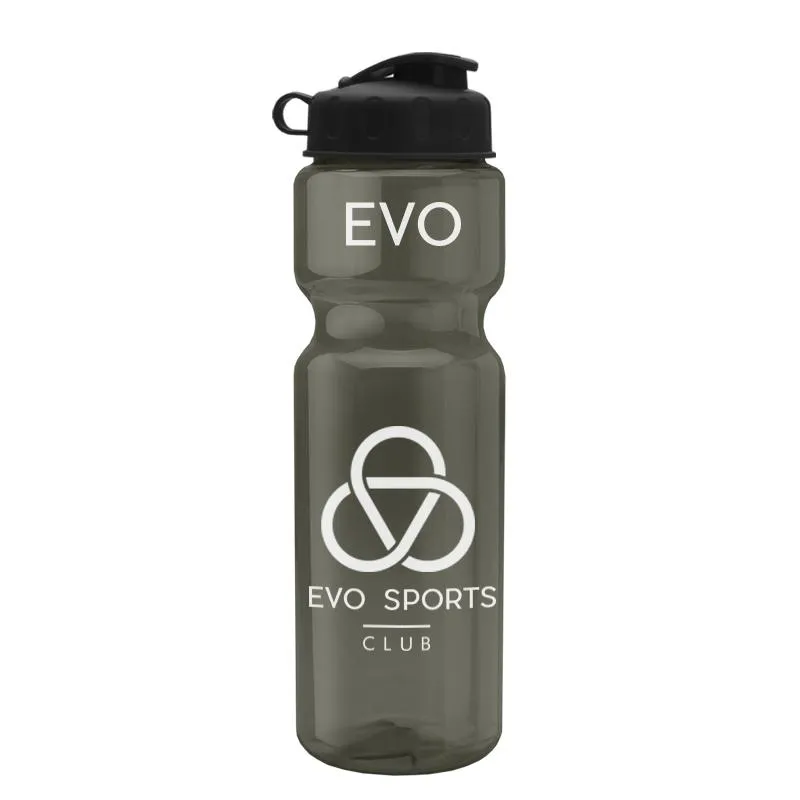 28 oz Champion Transparent Bottle w/ Flip Lid