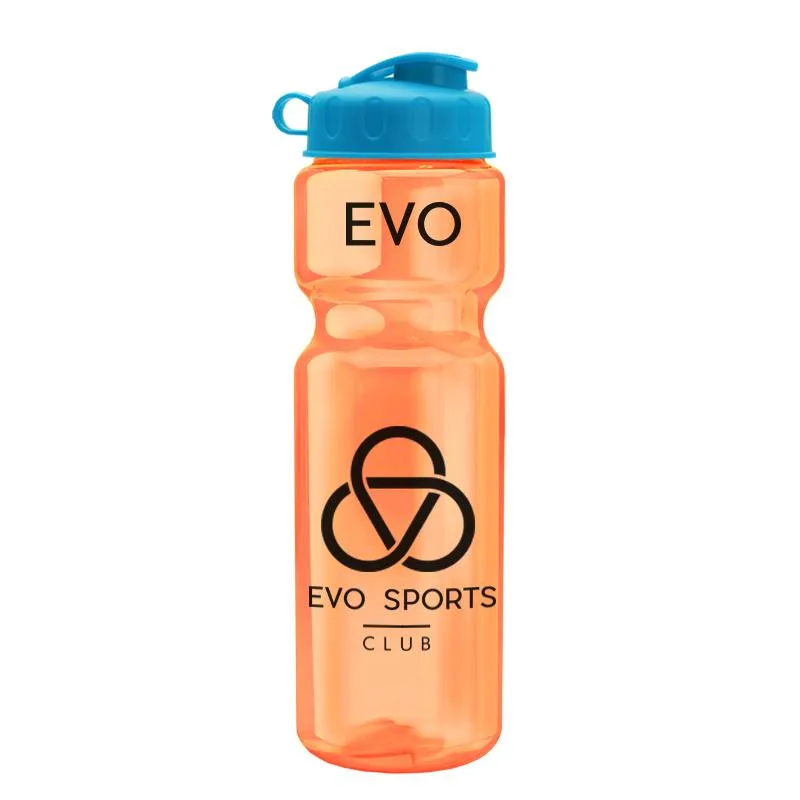 28 oz Champion Transparent Bottle w/ Flip Lid