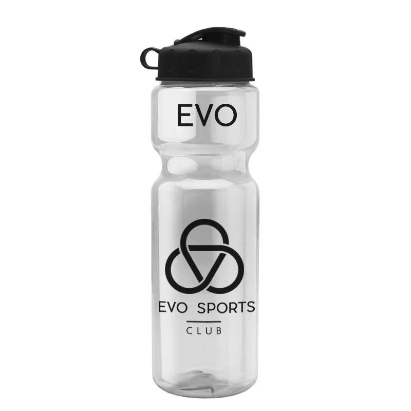 28 oz Champion Transparent Bottle w/ Flip Lid