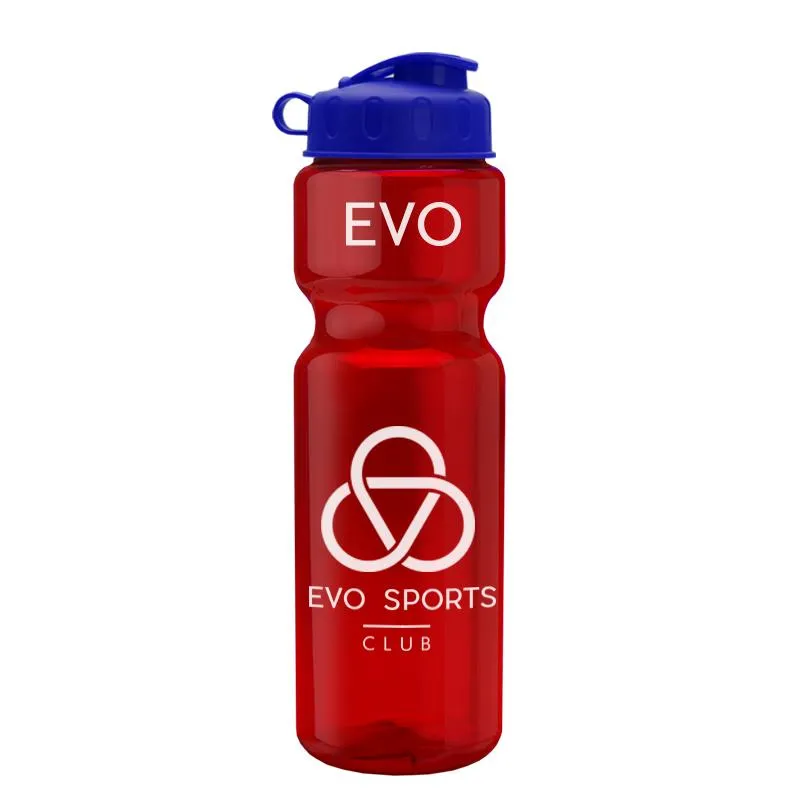 28 oz Champion Transparent Bottle w/ Flip Lid