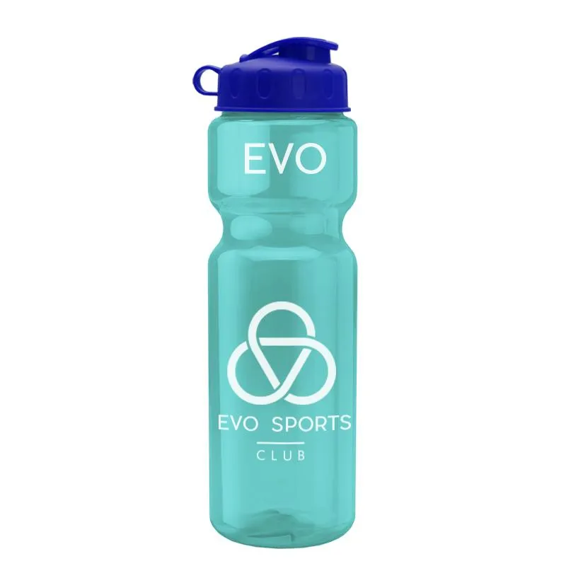 28 oz Champion Transparent Bottle w/ Flip Lid
