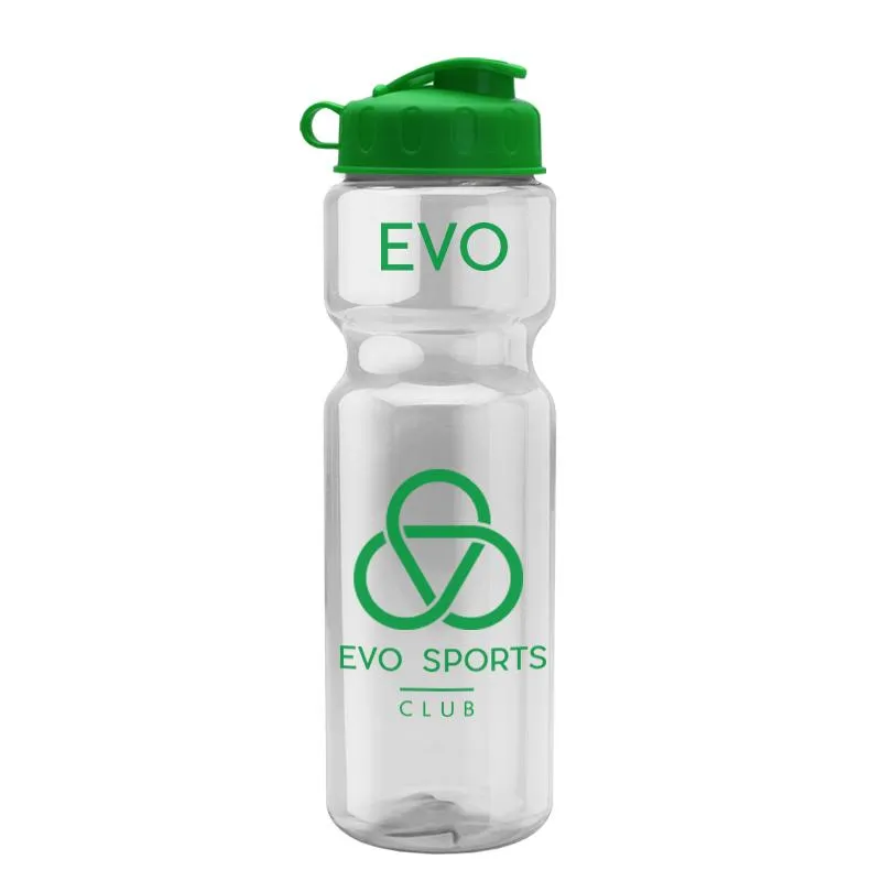 28 oz Champion Transparent Bottle w/ Flip Lid