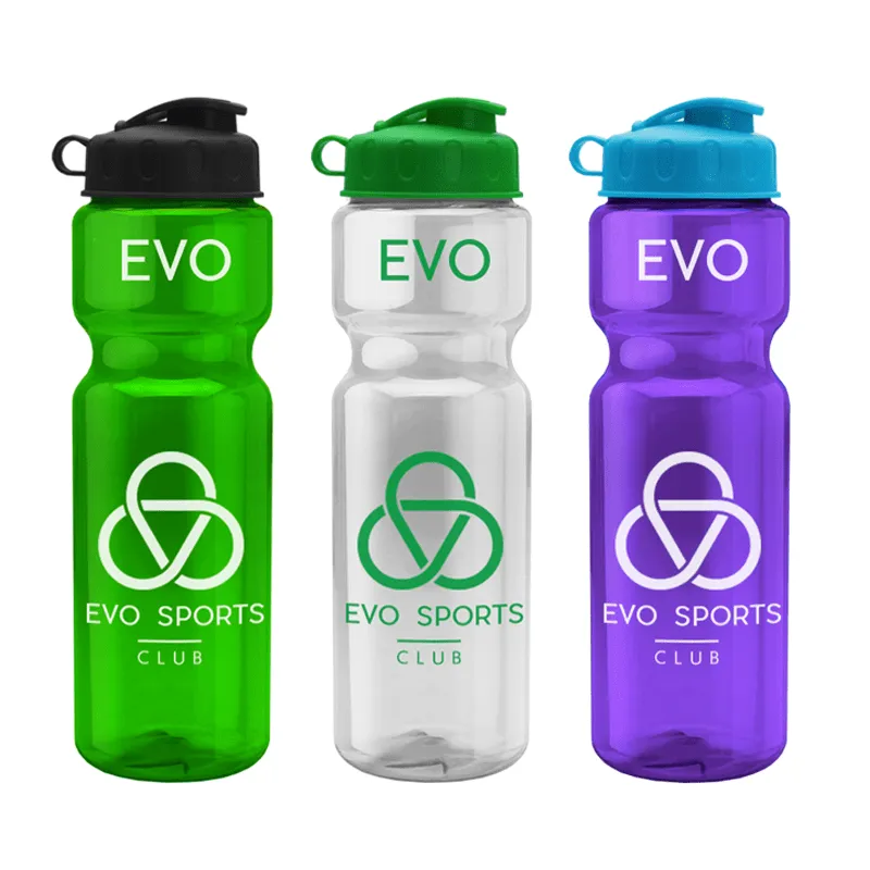 28 oz Champion Transparent Bottle w/ Flip Lid