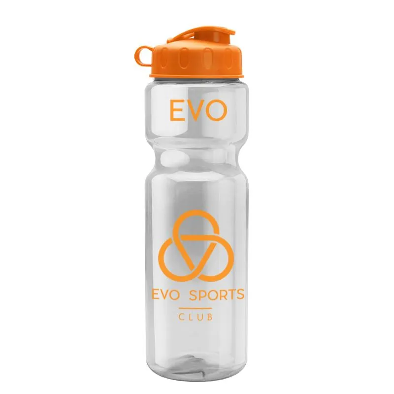 28 oz Champion Transparent Bottle w/ Flip Lid