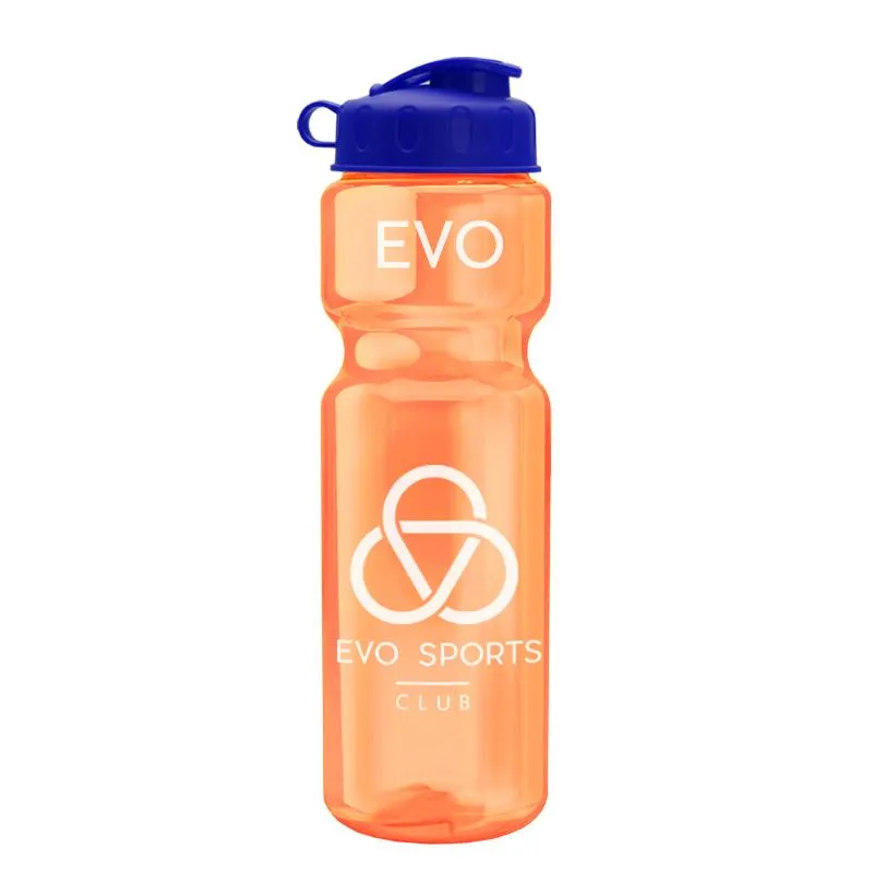 28 oz Champion Transparent Bottle w/ Flip Lid