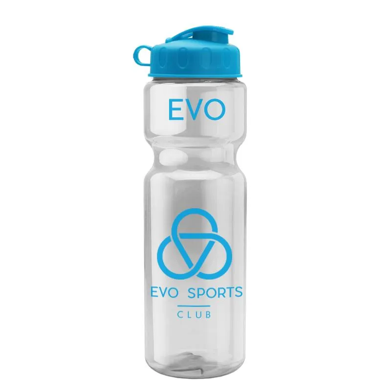 28 oz Champion Transparent Bottle w/ Flip Lid