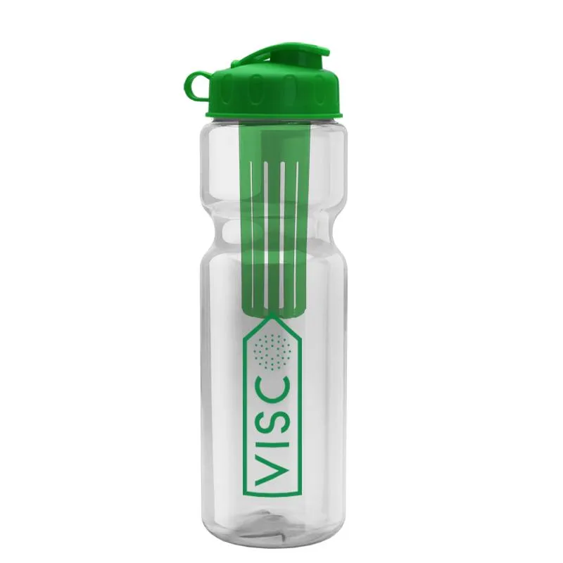 28 oz Infuser Bottle w/ Flip Lid