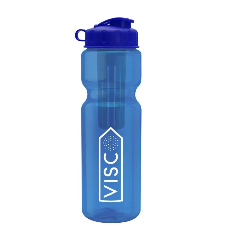28 oz Infuser Bottle w/ Flip Lid
