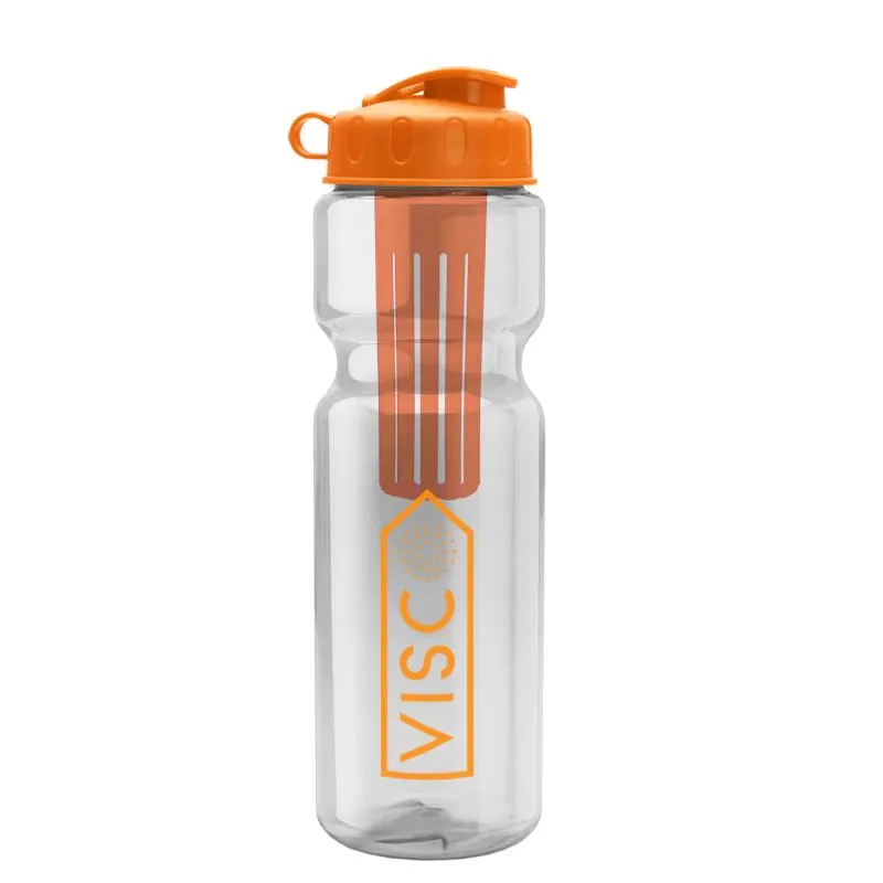 28 oz Infuser Bottle w/ Flip Lid