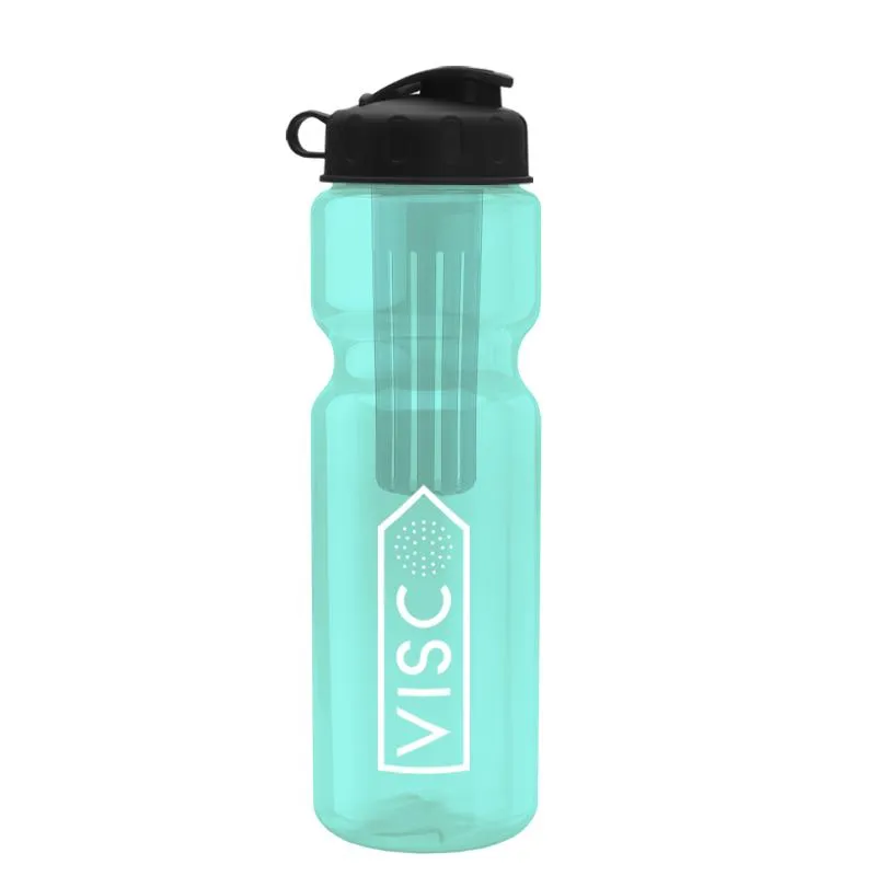 28 oz Infuser Bottle w/ Flip Lid