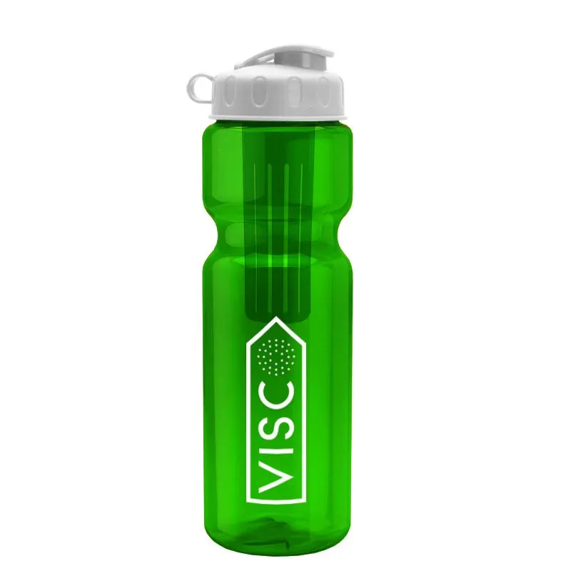 28 oz Infuser Bottle w/ Flip Lid