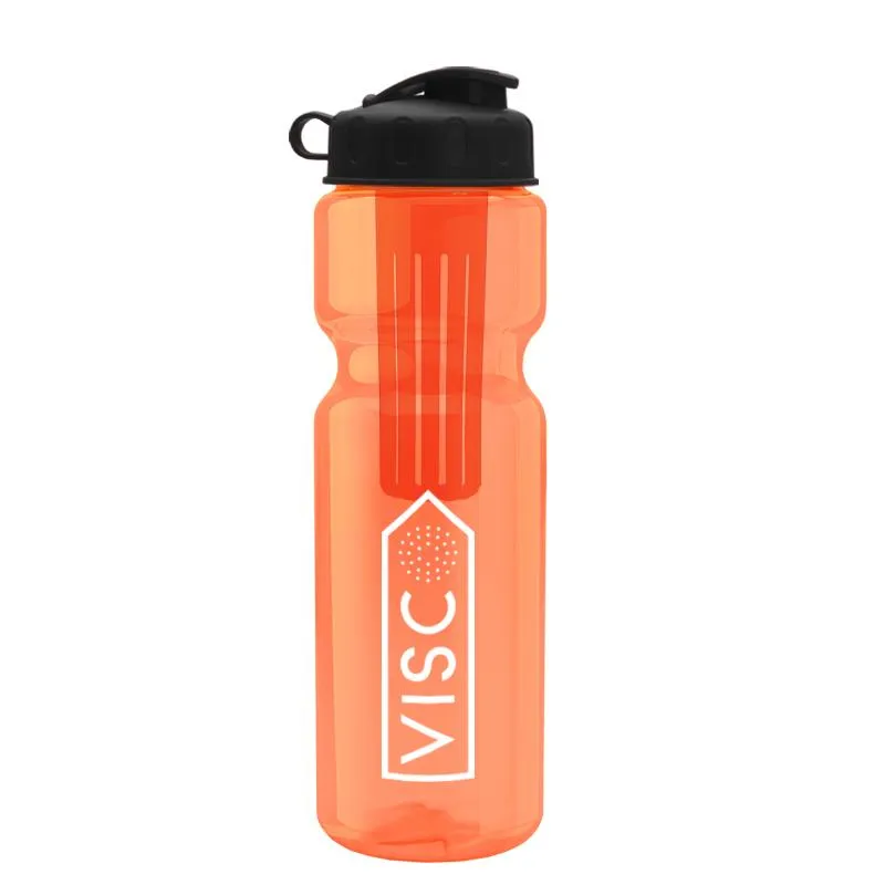 28 oz Infuser Bottle w/ Flip Lid