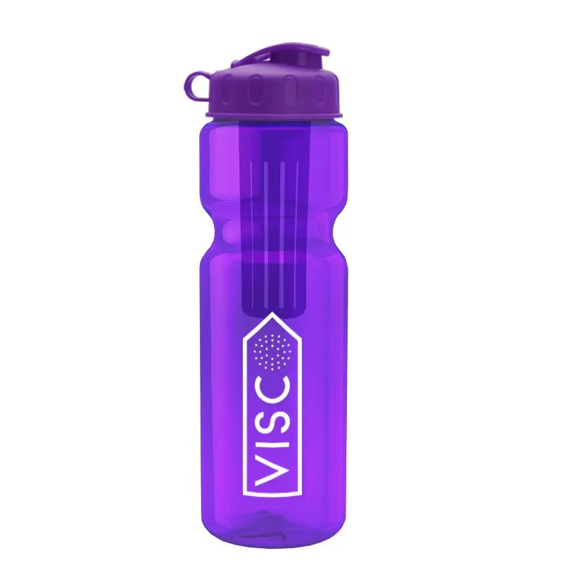 28 oz Infuser Bottle w/ Flip Lid