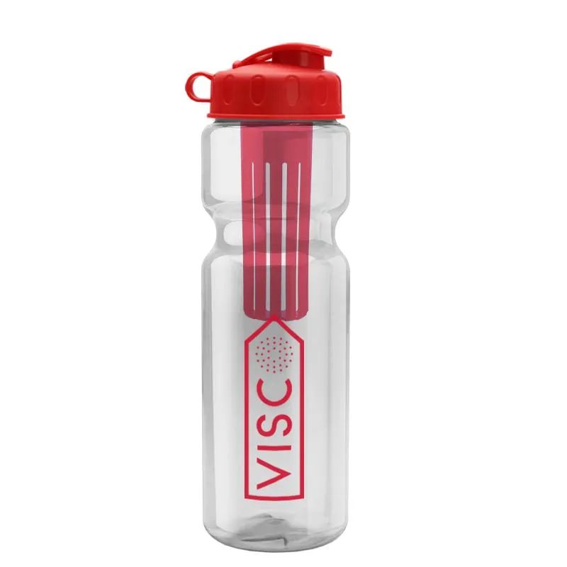 28 oz Infuser Bottle w/ Flip Lid