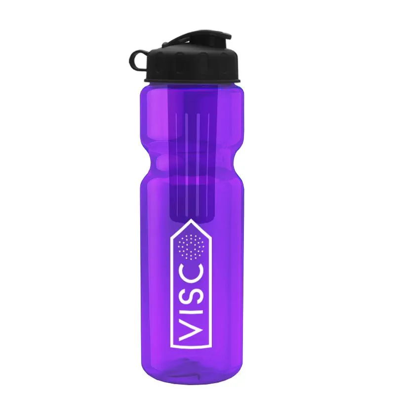 28 oz Infuser Bottle w/ Flip Lid