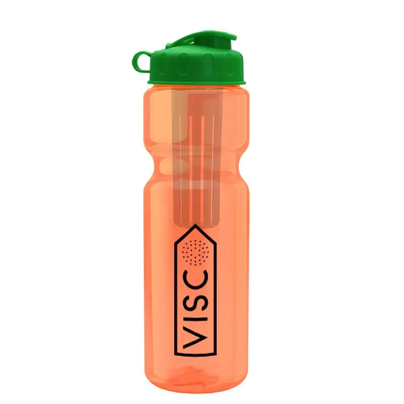 28 oz Infuser Bottle w/ Flip Lid
