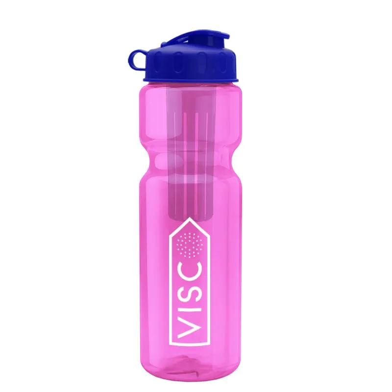 28 oz Infuser Bottle w/ Flip Lid