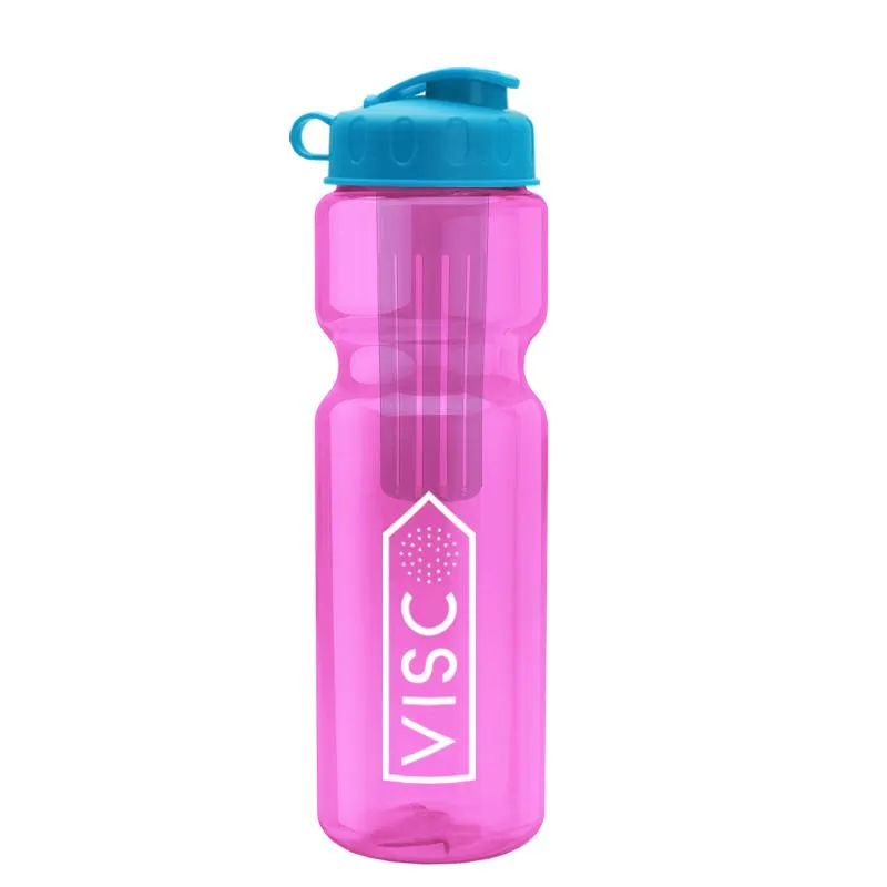 28 oz Infuser Bottle w/ Flip Lid
