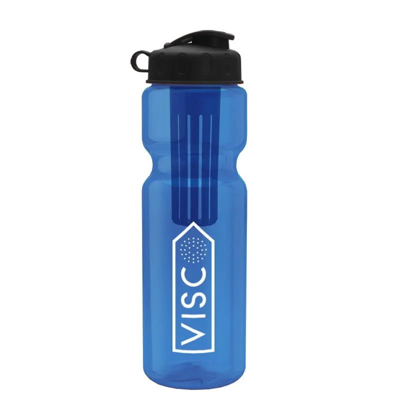 28 oz Infuser Bottle w/ Flip Lid