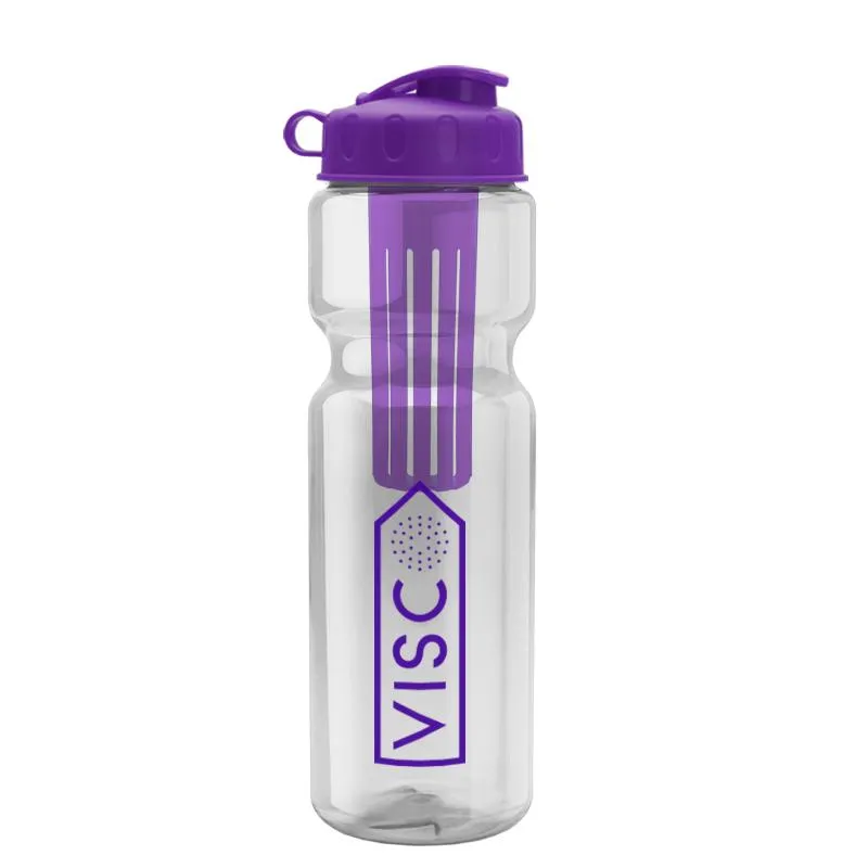 28 oz Infuser Bottle w/ Flip Lid