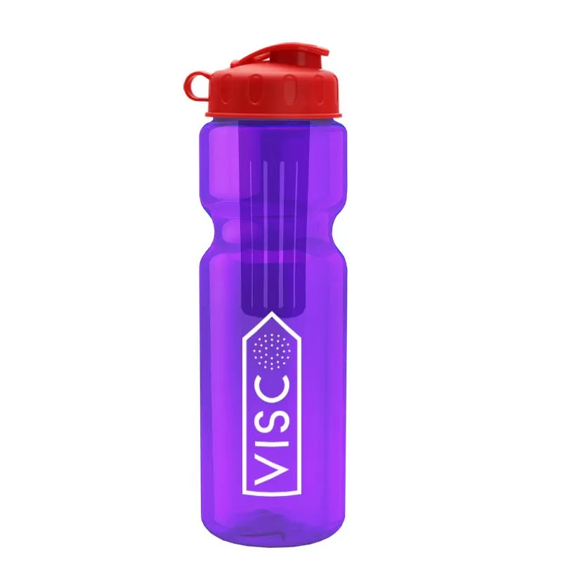 28 oz Infuser Bottle w/ Flip Lid