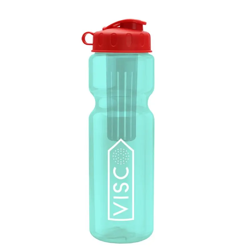 28 oz Infuser Bottle w/ Flip Lid