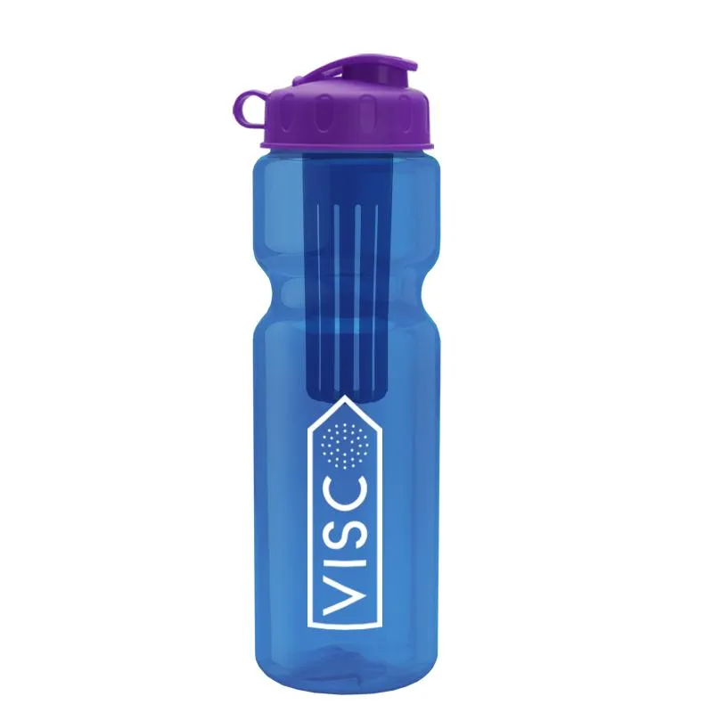 28 oz Infuser Bottle w/ Flip Lid