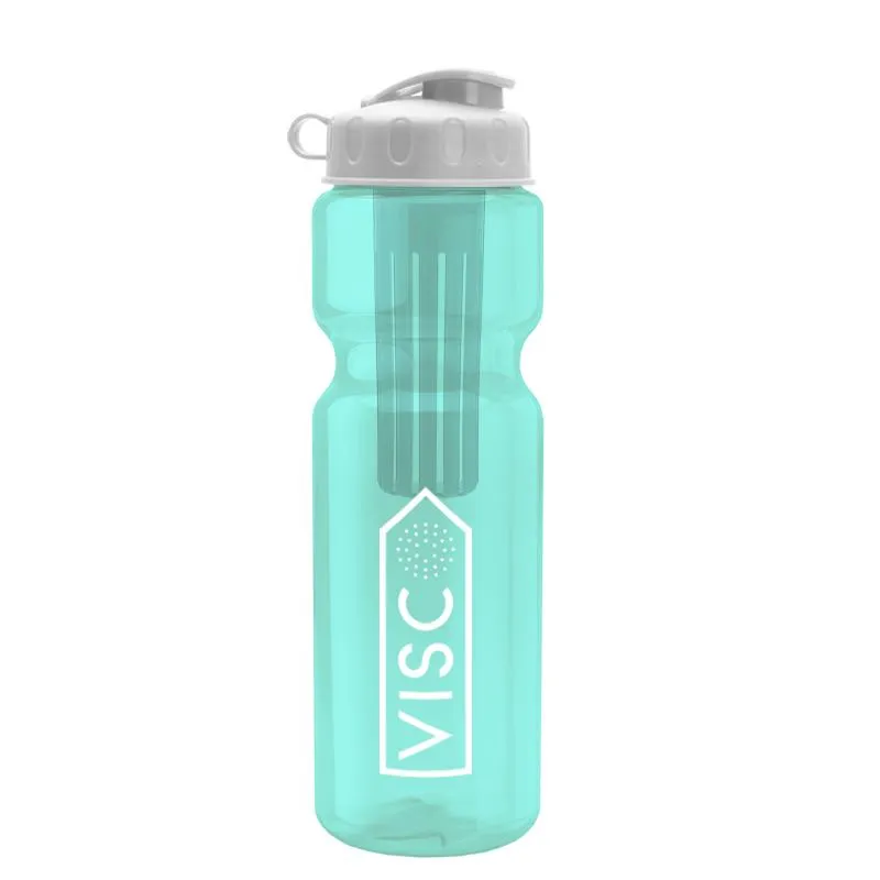28 oz Infuser Bottle w/ Flip Lid